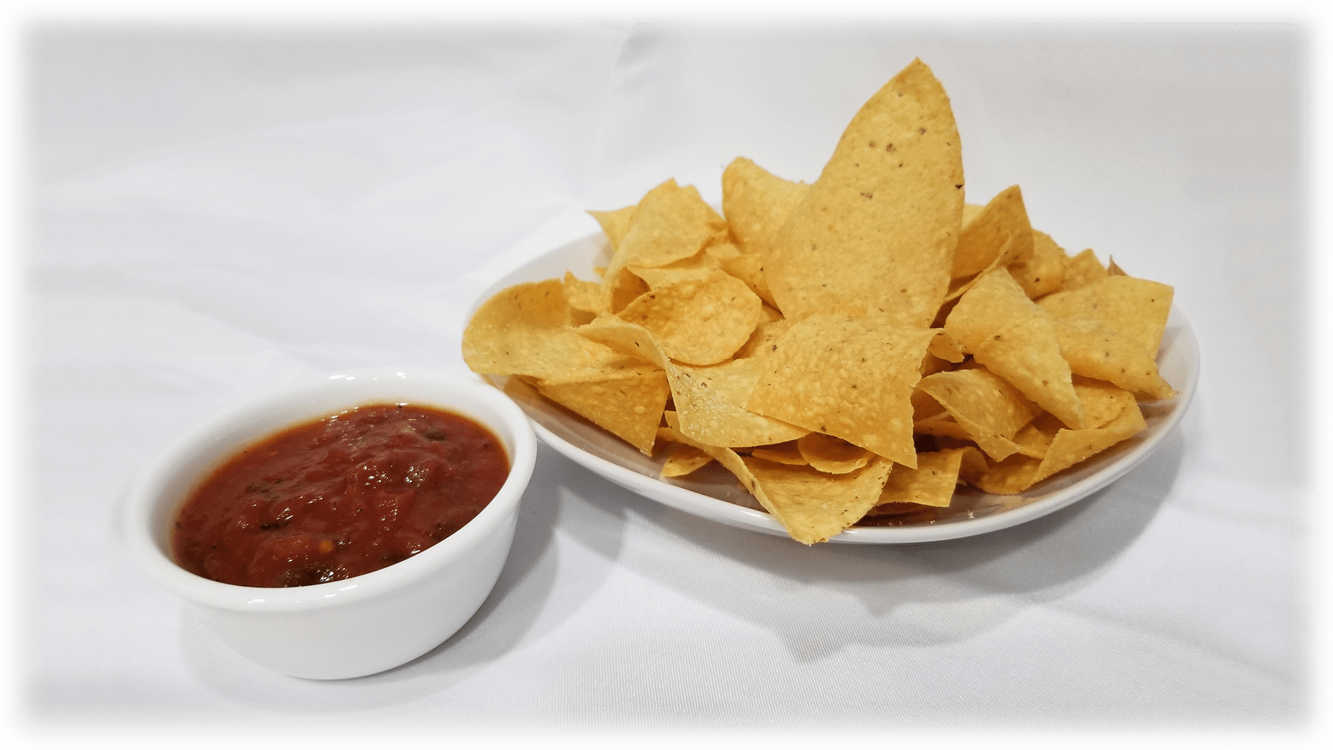 salsa chips platter