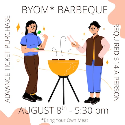BYOM BBQ August 8th
