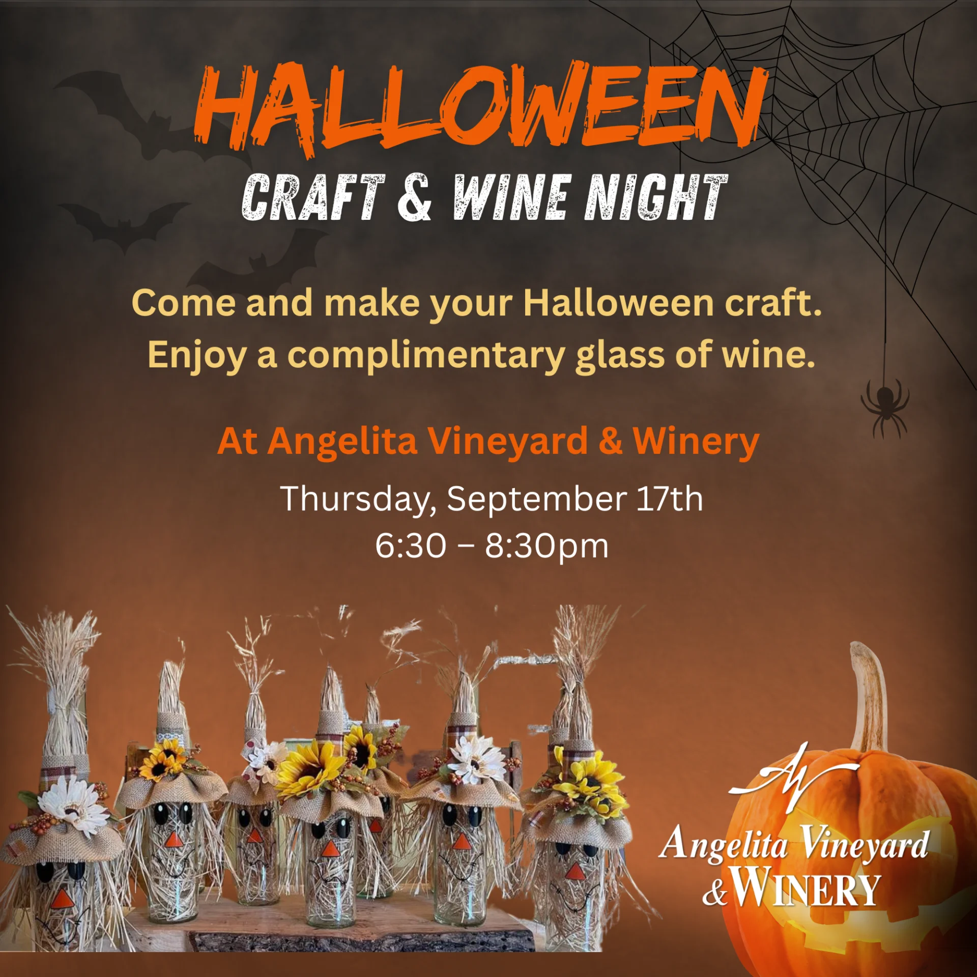 Halloween Craft & Wine Night