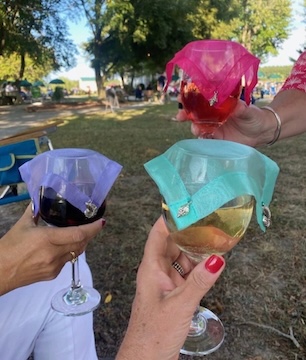 fabric glass toppers