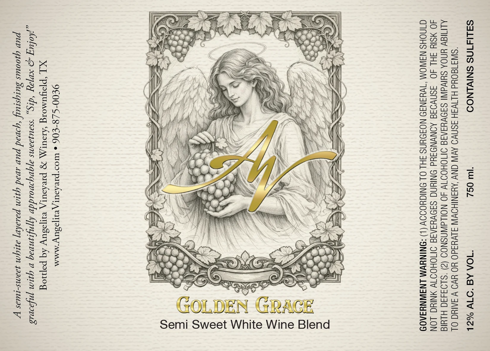 Golden Grace golden AV label